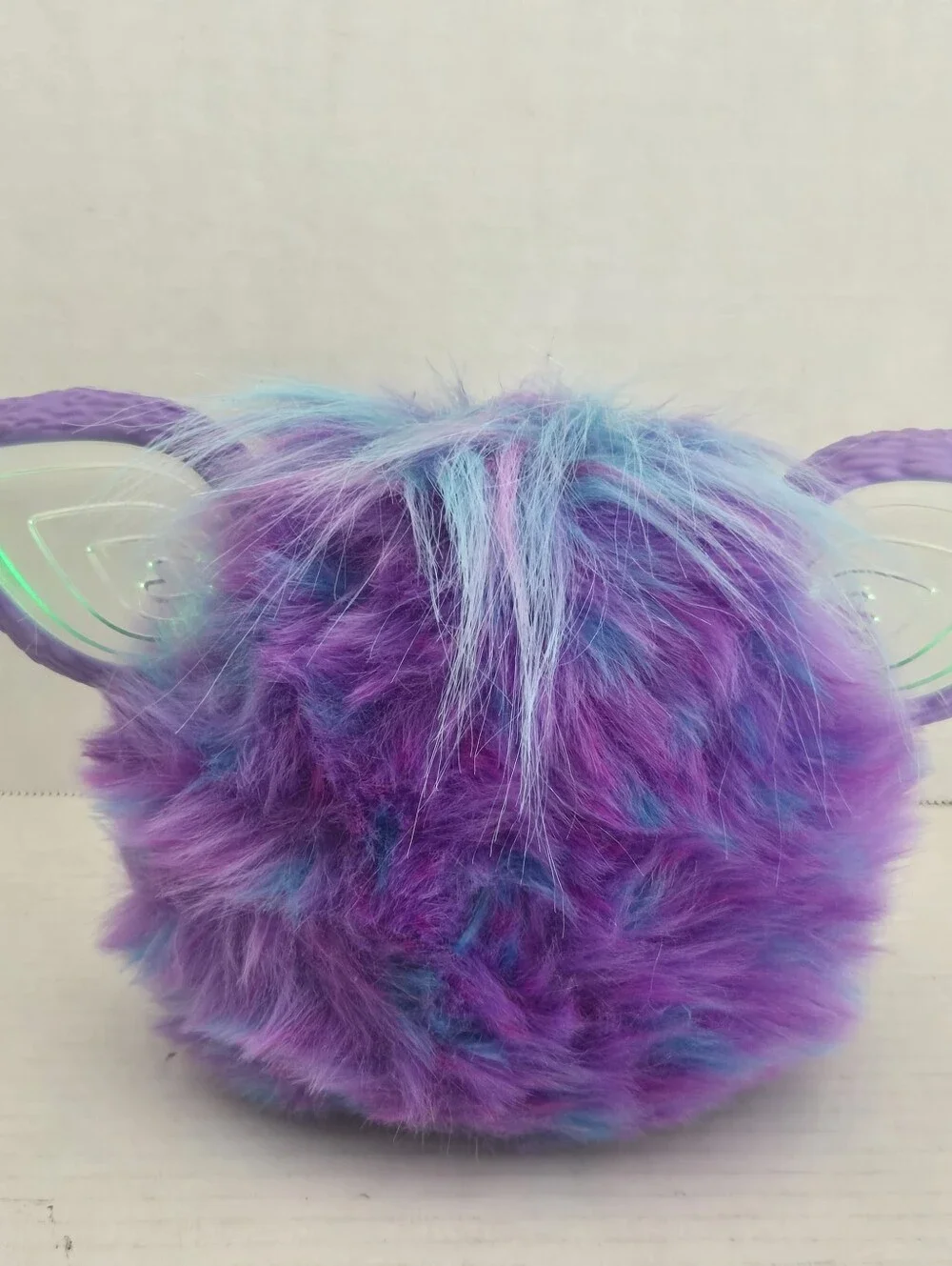 2023 Furby Purple Plush Tie Dye Interactive Voice Activated Glowing Ears *WORKS*